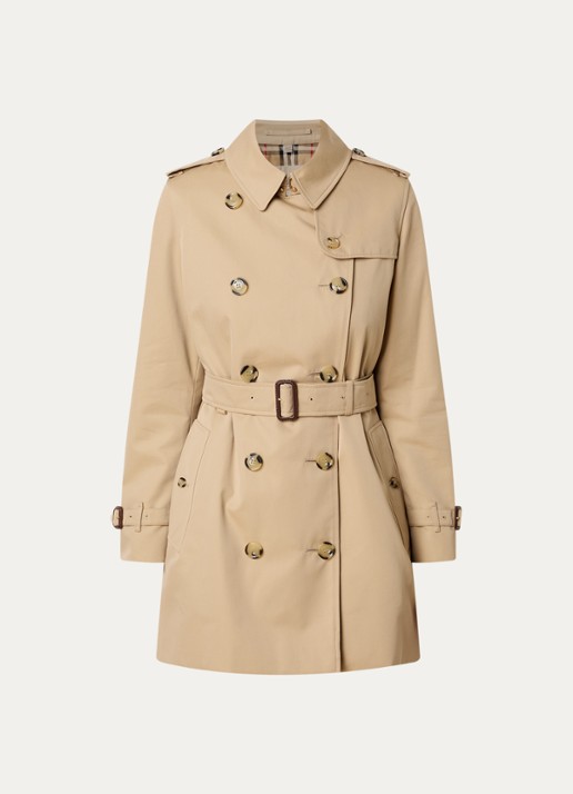 Burberry Kensington trenchcoat met steekzakken - voorkant 5 beige