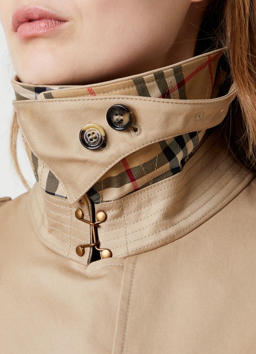 Burberry Lakefield trenchcoat met strikceintuur en steekzakken - detail 5 beige