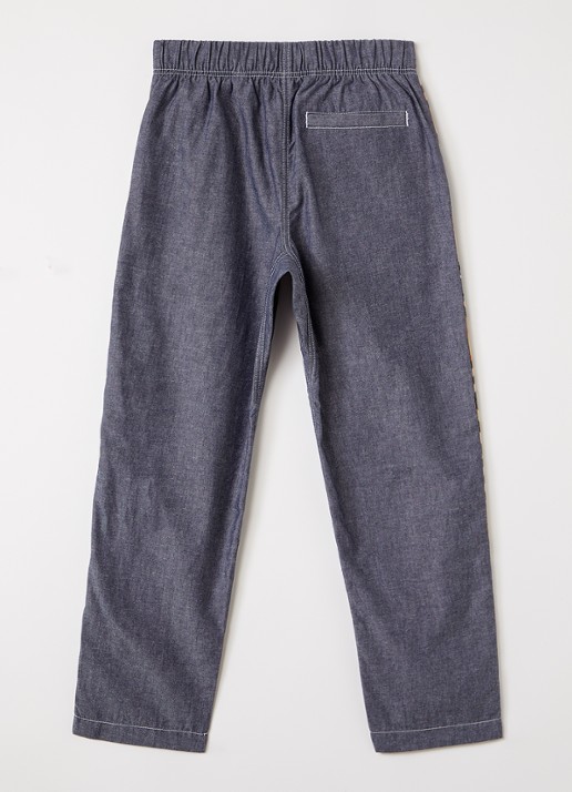 Burberry Loose fit broek van chambray - voorkant 2 blauw
