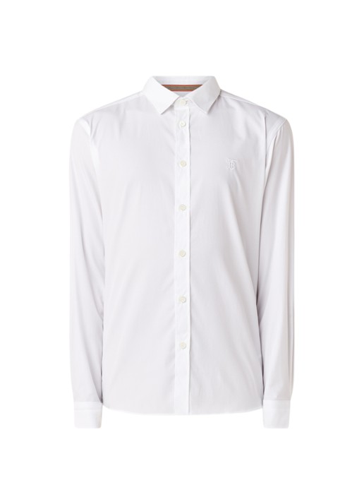 BURBERRY Louis regular fit overhemd met kentkraag - voorkant 3 wit