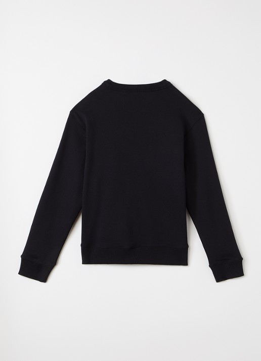 Burberry Mathew sweater met logoborduring - voorkant 2 zwart