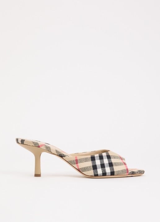 Burberry Muiltje met ruit dessin