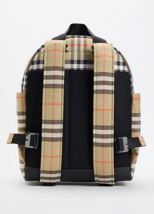 Burberry Norwich luiertas met ruitdessin - achterkant beige