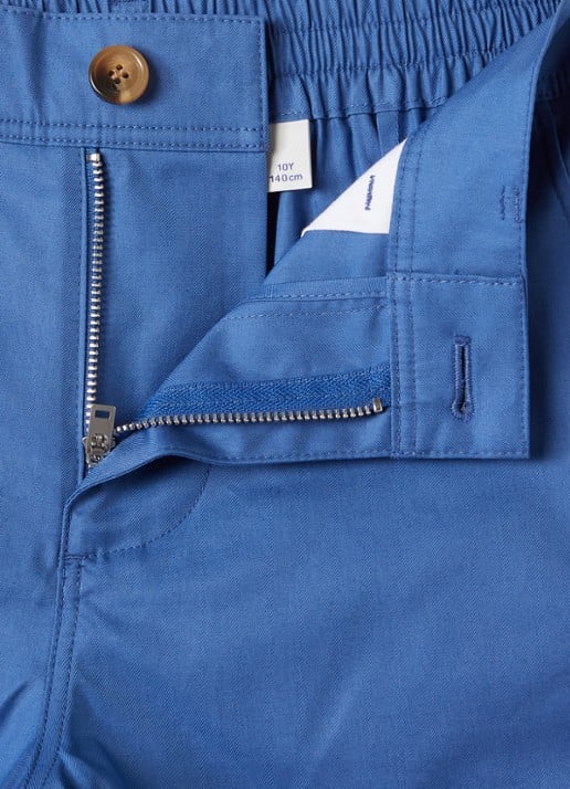 Burberry Oscar straight fit korte broek van katoen - detail middenblauw