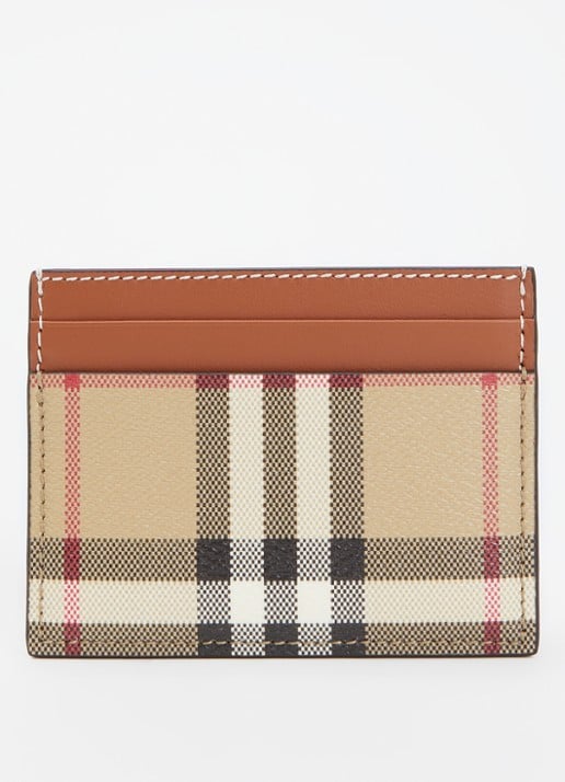 Burberry Pasjeshouder van kalfsleer met ruitdessin