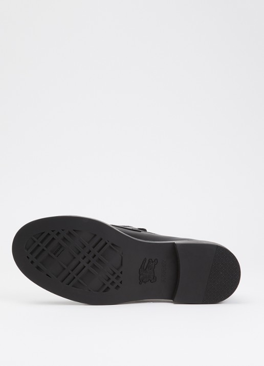 Burberry Pembroke loafer van kalfsleer  - detail 5 zwart