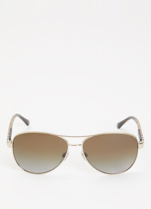 Burberry Piloten zonnebril BE3080 - detail 2 goud