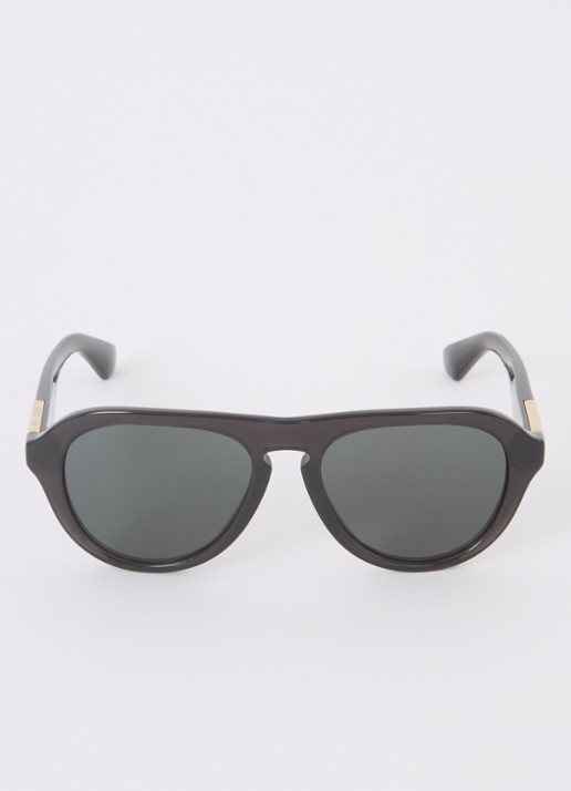 Burberry Piloten zonnebril BE4437U - detail 3 zwart