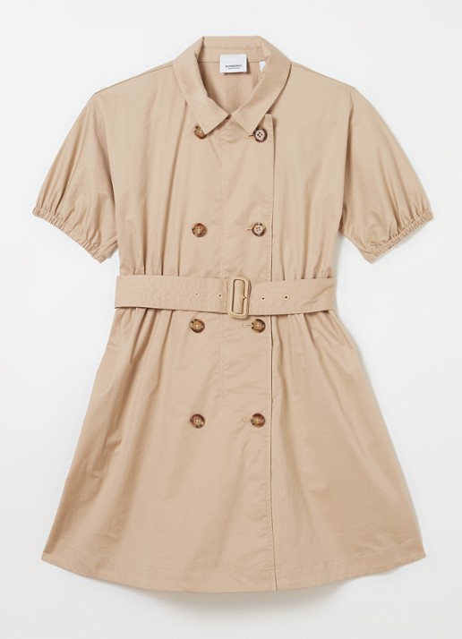 Burberry Regina blousejurk met ceintuur - voorkant 2 beige