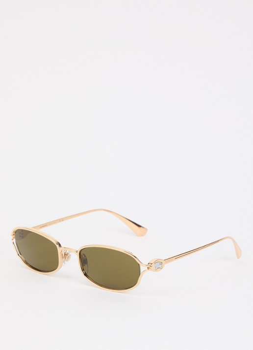 Burberry Retro zonnebril BE3177 - voorkant 4 goud