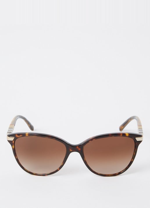 Burberry Retro zonnebril BE4216 - detail donkerbruin