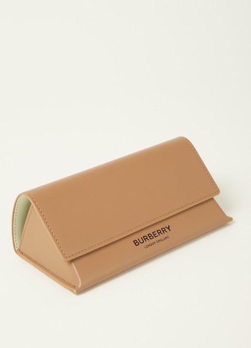 Burberry Retro zonnebril gepolariseerd BE4316 - detail 3 donkerbruin
