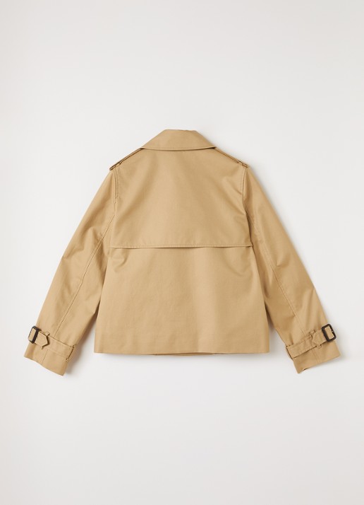 Burberry Rosie trenchcoat met strikceintuur - achterkant 3 zand