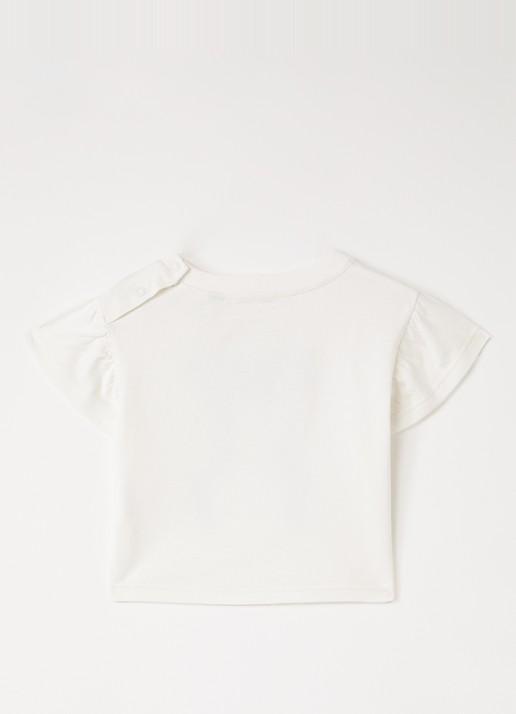 Burberry Roxy T-shirt met applicatie - voorkant 2 wit