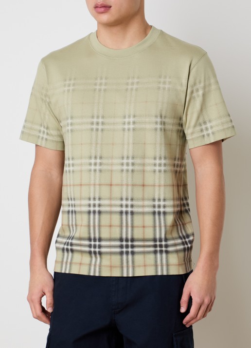 Burberry Ryan T-shirt met print - detail 4 lichtgroen