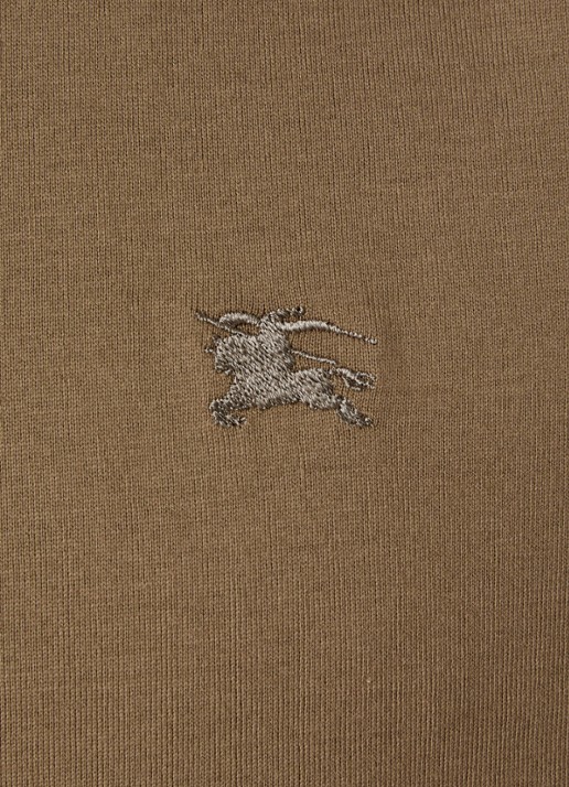 Burberry Seth T-shirt met logo - detail 5 camel