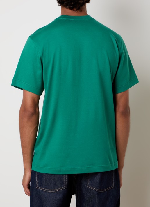 Burberry Seth T-shirt met logo - achterkant donkergroen