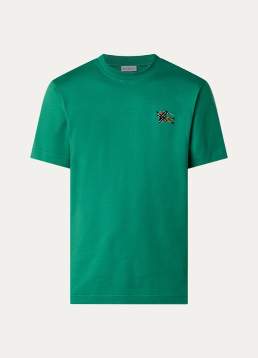 Burberry Seth T-shirt met logo - voorkant donkergroen