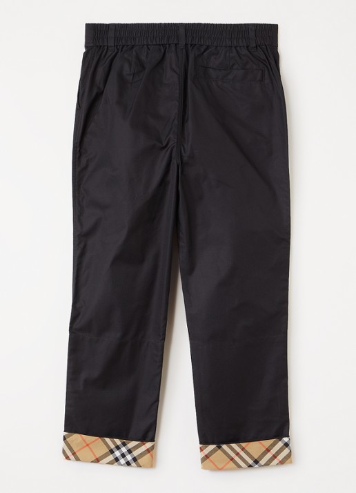 Burberry Sheldon loose fit pantalon - voorkant 3 zwart