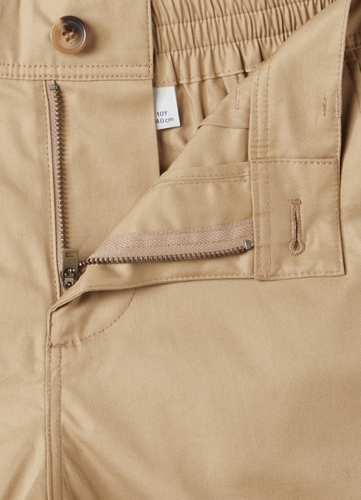 Burberry Sheldon straight fit korte broek  - detail 3 khaki