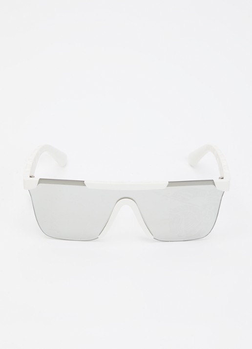 Burberry Shield zonnebril BE4480D - detail gebroken wit