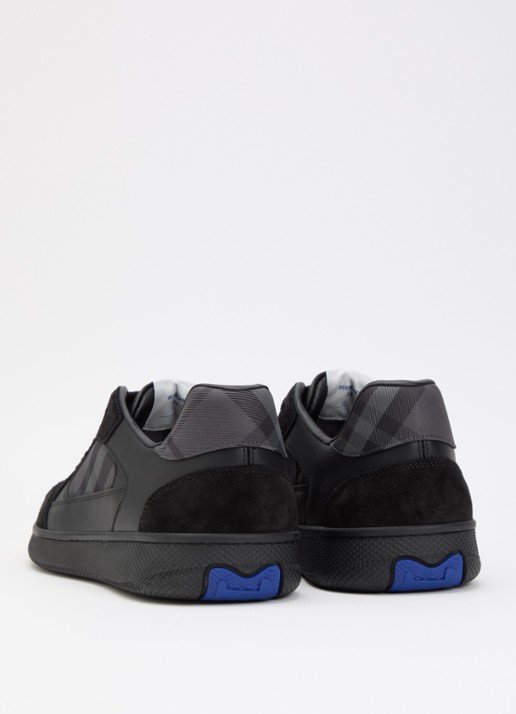 Burberry Sneaker met ruitdessin - achterkant 2 zwart