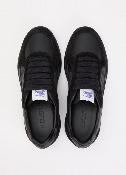 Burberry Sneaker met ruitdessin - detail 4 zwart