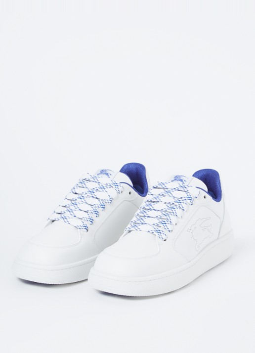 Burberry Stock sneaker van kalfsleer - detail 4 wit