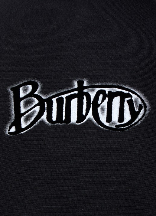 Burberry Sweatvest met backprint - detail 4 antraciet