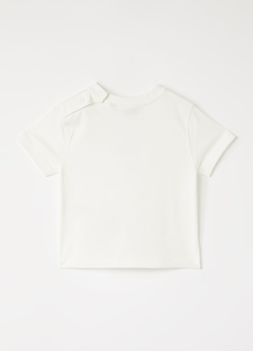 Burberry T-shirt met logoprint  - voorkant 2 wit