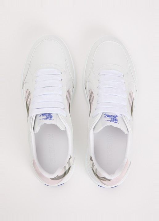 Burberry Terrace sneaker van kalfsleer  - detail 5 wit