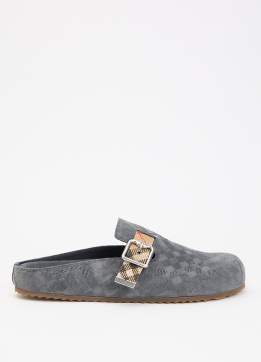 Burberry Urchin muiltje van suède met gespdetail
