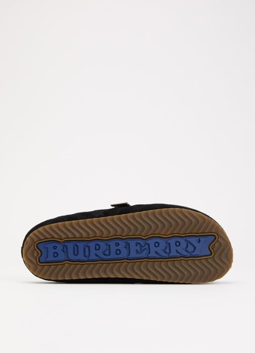 Burberry Urchin muiltje van suède - detail 3 zwart