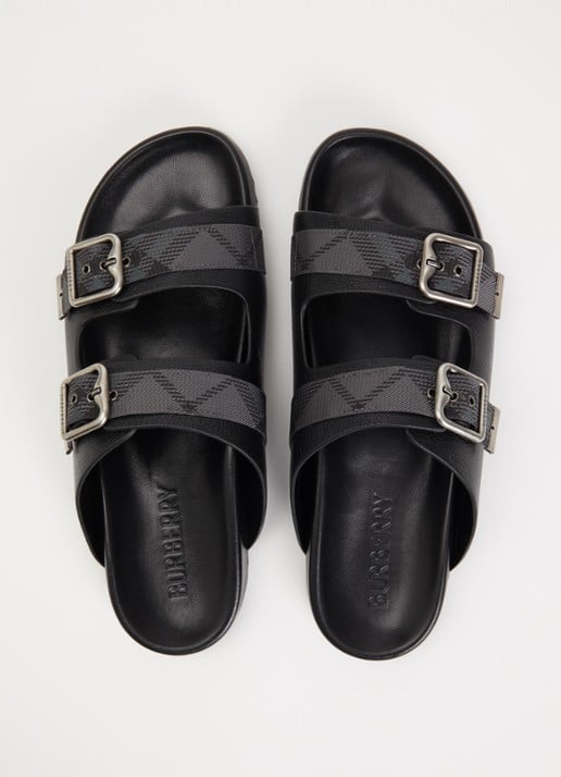 Burberry Urchin sandaal van geitenleer - detail 2 zwart