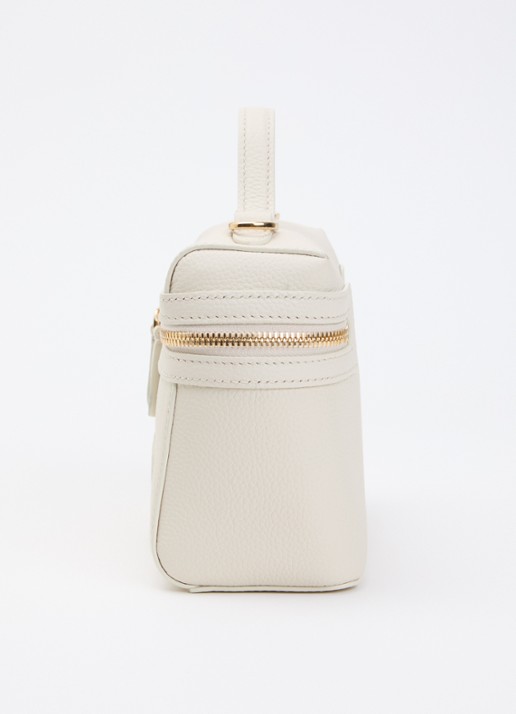 Burberry vanity crossbodytas van kalfsleer - detail 3 creme