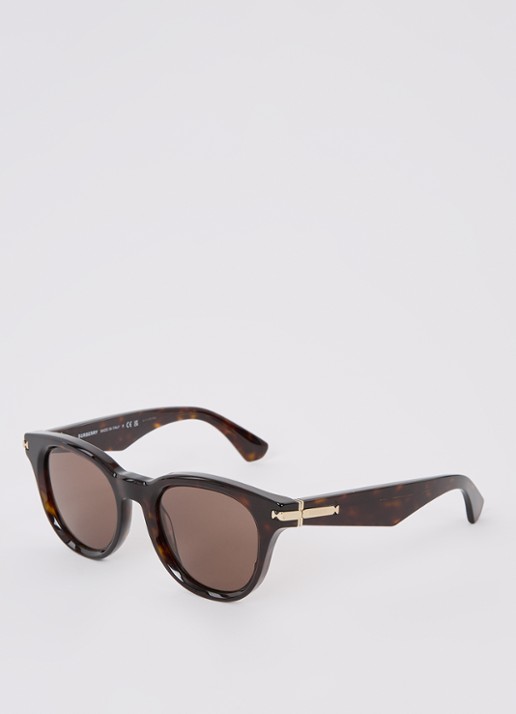 Burberry Wayfarer zonnebril BE4439 - voorkant donkerbruin
