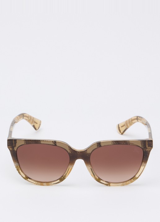 Burberry Wayfarer zonnebril BE4469 - detail mosterd