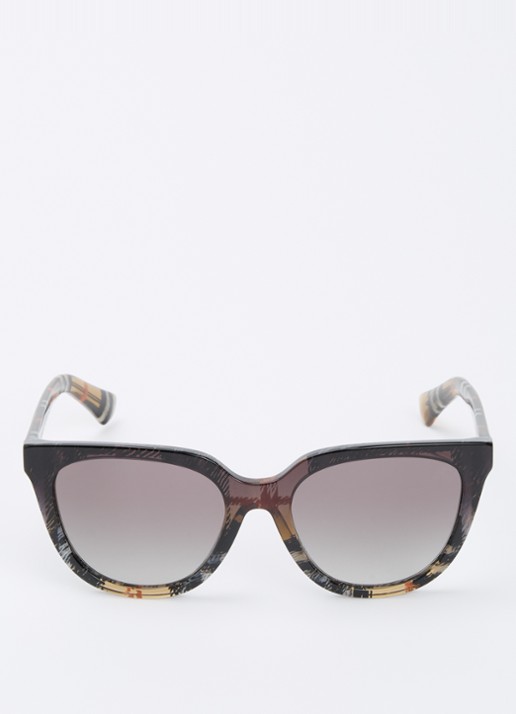 Burberry Wayfarer zonnebril BE4469 - detail zwart