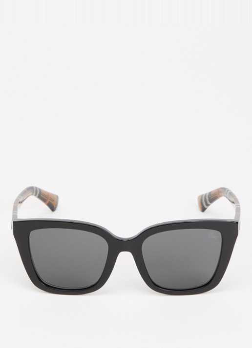 Burberry Wayfarer zonnebril BE4487 - detail 2 zwart