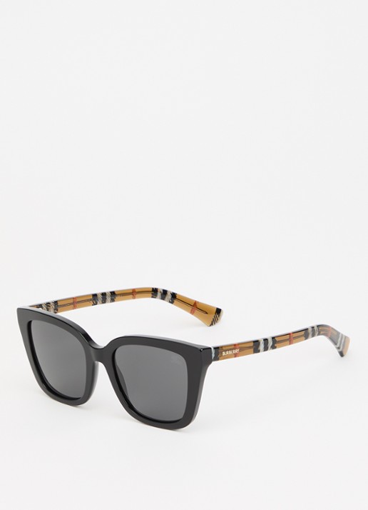 Burberry Wayfarer zonnebril BE4487 - voorkant zwart