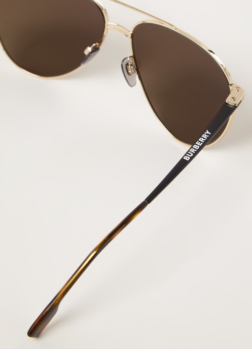 Burberry Zonnebril BE3108  - detail 5 goud