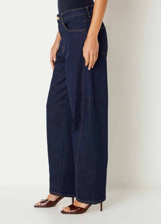 by-bar Begum high waist balloon fit jeans met donkere wassing - detail 4 jeans