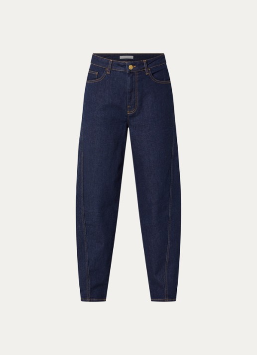 by-bar Begum high waist balloon fit jeans met donkere wassing - voorkant jeans