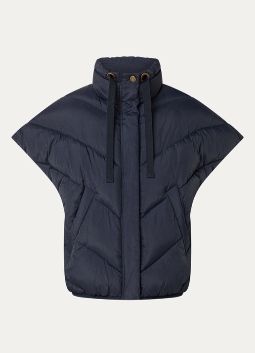 by-bar Franky bodywarmer met steekzakken - voorkant 2 donkerblauw