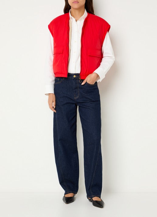 by-bar Gio bodywarmer met klepzakken - voorkant 3 rood