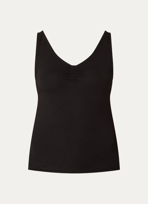 by-bar Lia tanktop met stretch - voorkant zwart