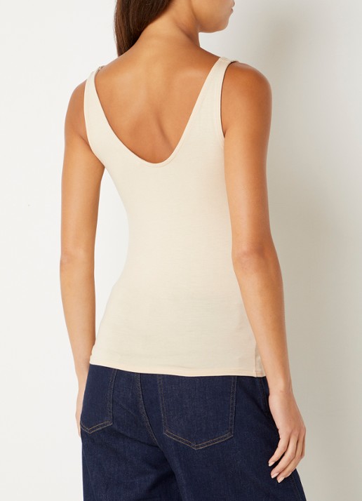 by-bar Lia tanktop met stretch - achterkant 4 beige