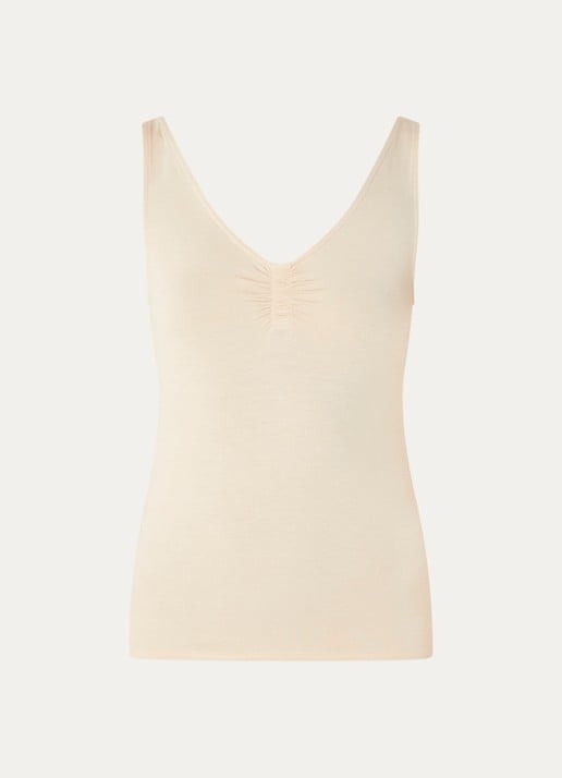 by-bar Lia tanktop met stretch - voorkant 2 beige