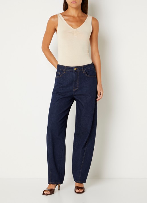 by-bar Lia tanktop met stretch - voorkant 3 beige