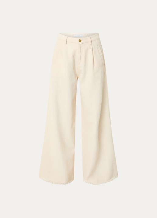 by-bar Lux high waist wide leg jeans met gekleurde wassing